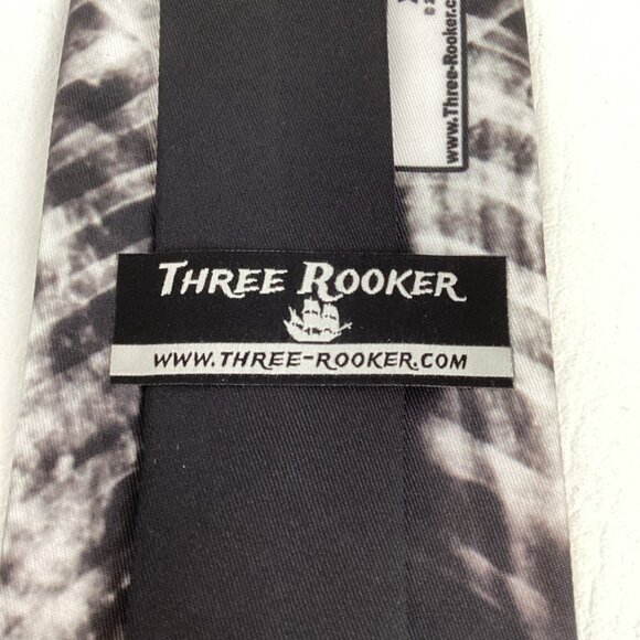 Three Rooker X-Ray Skeleton Necktie Novelty Neckwear Doctor Bones Halloween - Picture 5 of 6